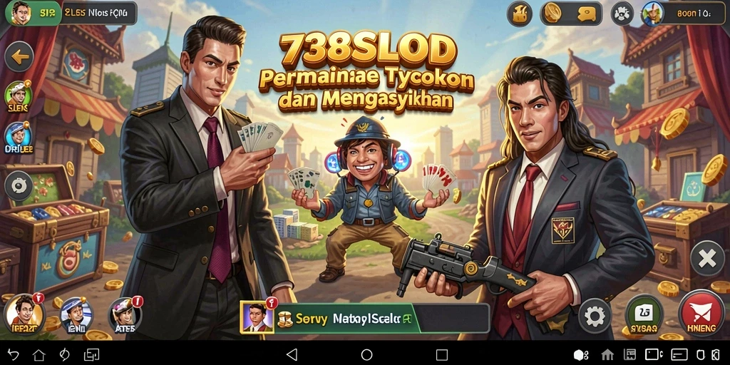 Tangkapan layar menunjukkan gameplay seru dari 738SLOT yang kaya warna.