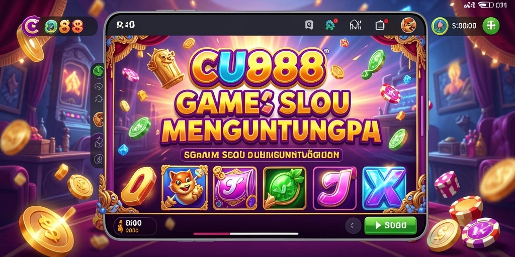 Tampilan menarik dan seru dari gameplay slot CU888.