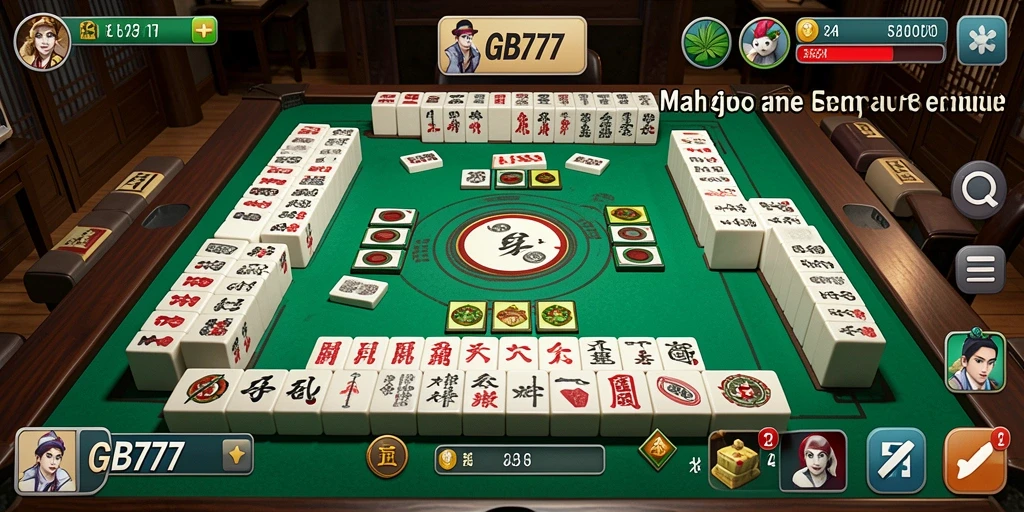 Screenshot GB777 menunjukkan gameplay Mahjong yang dinamis dan menarik.