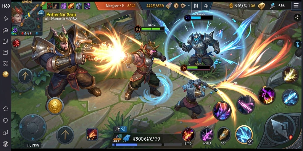 Tampilan gameplay H89 yang menegangkan dan penuh aksi dalam pertarungan tim.