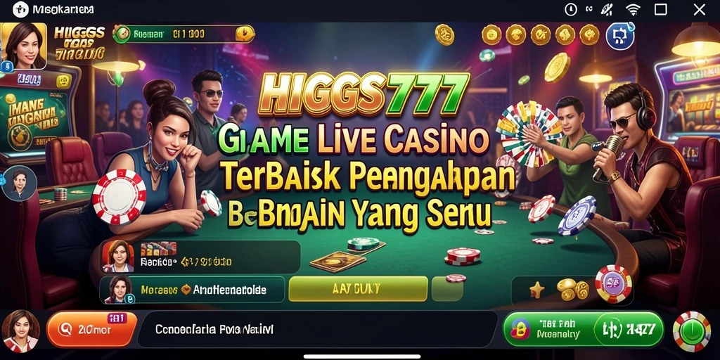Gameplay Live Casino HIGGS777 dengan dealer profesional dan permainan yang mendebarkan.
