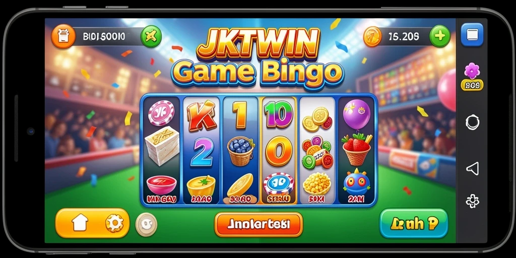 Screenshot gameplay utama JKTWIN menampilkan aksi seru Bingo.