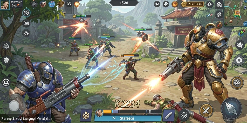 Tampilan gameplay K234 yang intens dan penuh strategi.
