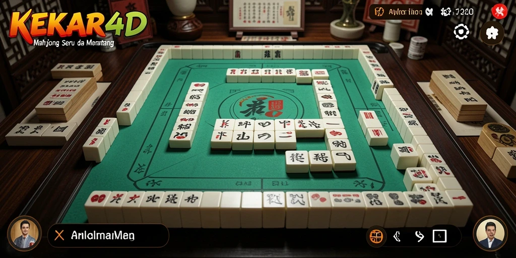 Tampilan ikonik gameplay Mahjong di KEKAR4D.