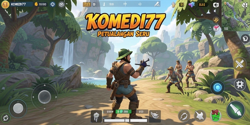 Tampilan gameplay yang menyenangkan di dunia terbuka KOMEDI77.