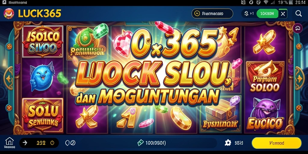 Tampilan gameplay Slot yang menarik dalam LUCK365.