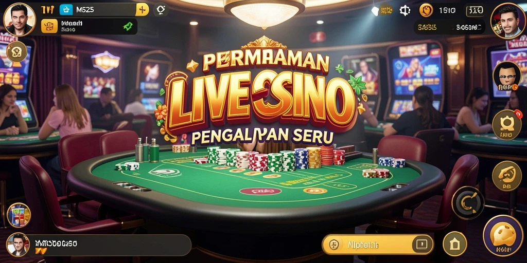 Tampilan menarik dari gameplay MG525 dalam Live Casino yang seru.