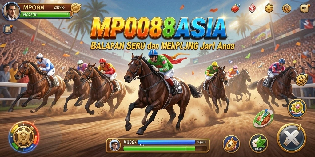 Gameplay seru MPO88ASIA dengan mobil balap yang cepat.