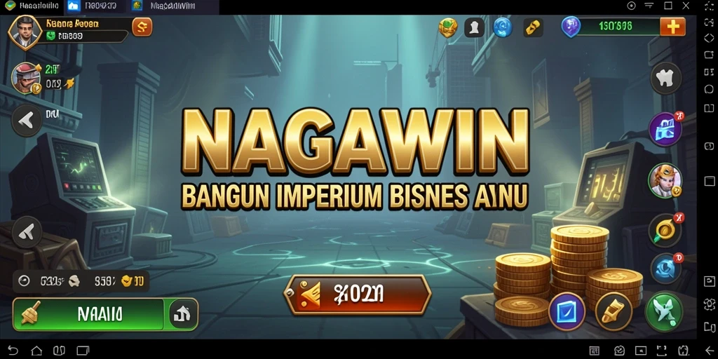 Tampilan gameplay menarik dari NAGAWIN dengan elemen Tycoon yang mendebarkan.