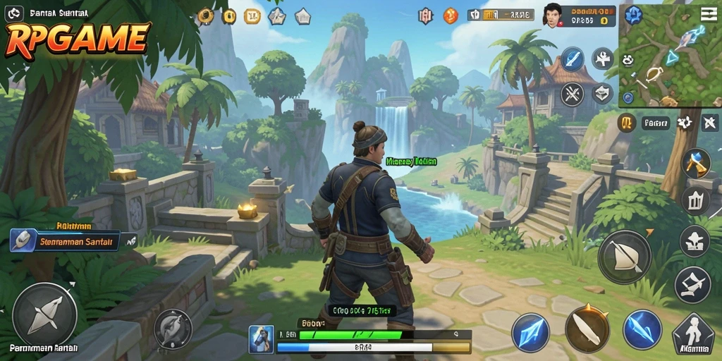 Tangkapan layar menampilkan gameplay RPGAME yang seru dan penuh warna.