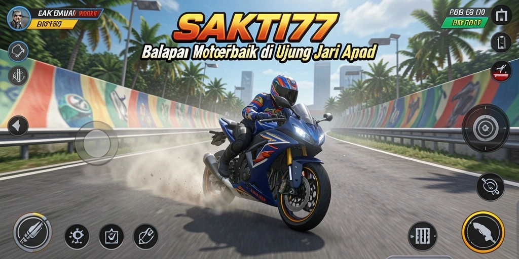 Tampilan gameplay SAKTI77 dengan akselerasi motor yang mendebarkan.