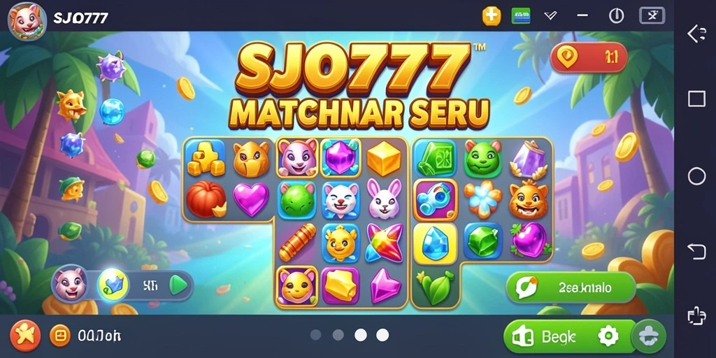 Tampilan gameplay SJO777 yang penuh warna dan menarik.