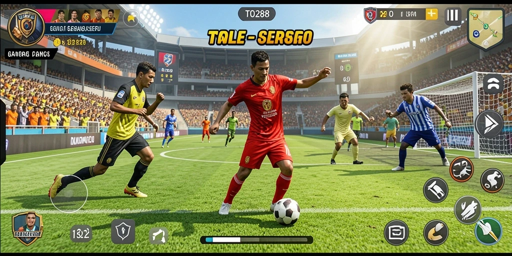 Screenshot gameplay TO288 menampilkan momen pertandingan yang intens dan menarik.