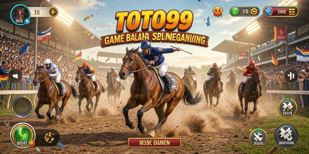 Gameplay TOTO99 yang seru dengan mobil balap di trek